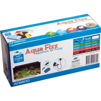 Allpet Aquarium Air Pump AF-8800 Double 550L/Hr