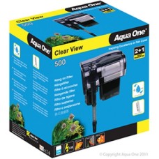 Aqua One Clear View 500 Hang On Filter 500L/Hr