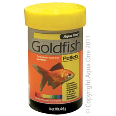 Aqua One Goldfish Pellet Food 2mm 190g