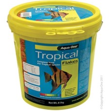 Aqua One Tropical Flake Food Bulk Bucket 1kg
