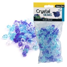 Aqua One Crystal Gems Acrylic Betta Gravel Frosty Blue 145g