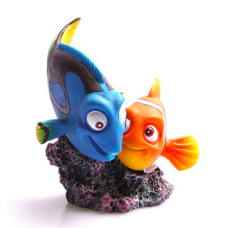 AQUA ONE Aquarium Ornament Blue Tang and Clownfish
