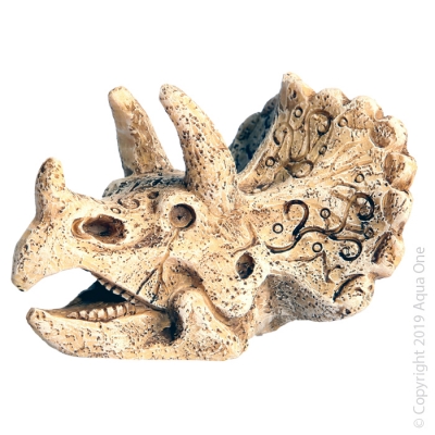 AQUA ONE Aquarium Ornament Dinosaur Head with Horn