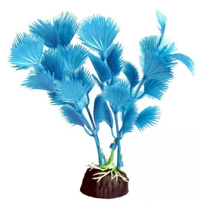 AQUA ONE Brightscape Medium Fan Palm Blue 20cm