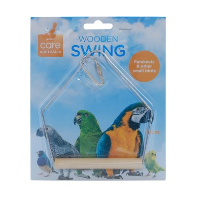 Avian Care Bird Swing Wire Wood 10cm