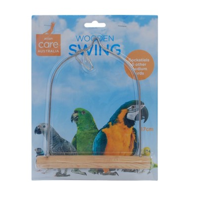 Avian Care Bird Swing Wire Wood 17cm