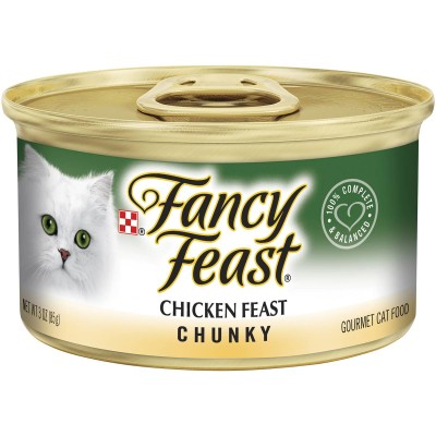 Fancy Feast Wet Cat Food Chunky Chicken Feast 85g 24pk