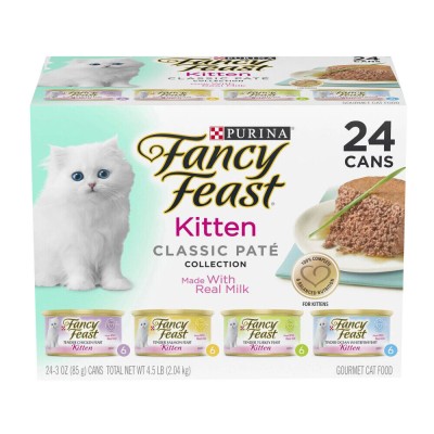 Fancy Feast Wet Cat Food Classic Kitten Pate Collection 85g 24pk