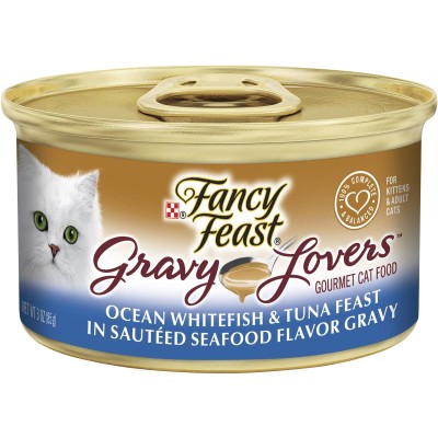 Fancy Feast Wet Cat Food Grilled Oceanfish Tuna in Gravy 85g 24pk