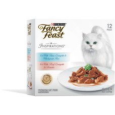 Fancy Feast Wet Cat Food Inspirations Beef Tuna Collection 70g 12pk