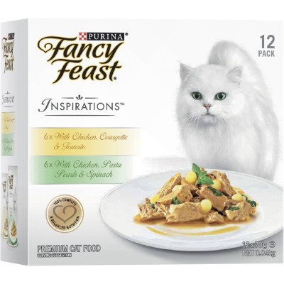 Fancy Feast Wet Cat Food Inspirations Chicken Collection 70g 12pk