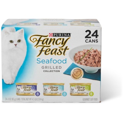 Fancy Feast Wet Cat Food Seafood Grilled Collection 85g 24pk