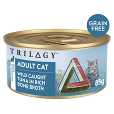 Trilogy Wet Cat Food Tuna in Bone Broth 85g 24pk