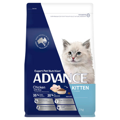 Advance Dry Cat Food Kitten Chicken 3kg