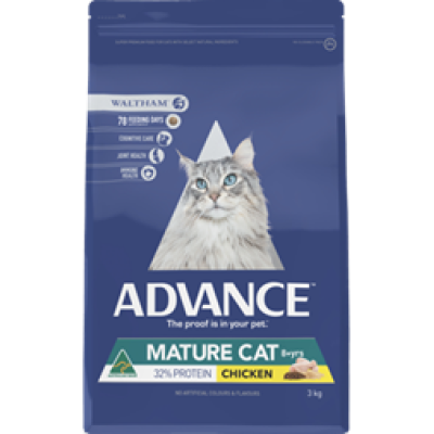 Advance Dry Cat Food Mature Chicken 3kg