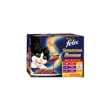 Felix Sensations Sauces Wet Cat Food Meat Selection 85g 60pk