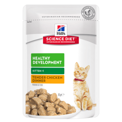 Hill's Science Diet Wet Cat Food Kitten Chicken 85g 12pk