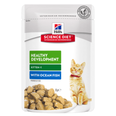 Hill's Science Diet Wet Cat Food Kitten Ocean Fish 85g 12pk