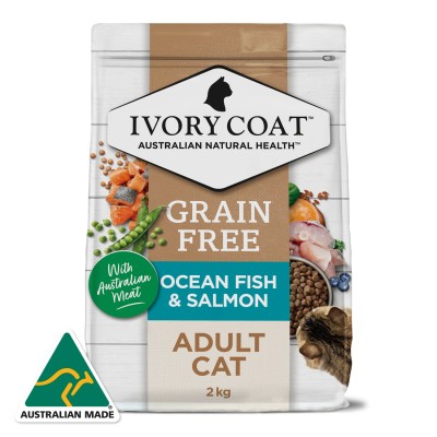 Ivory Coat Dry Cat Food Adult Grain Free Ocean Fish Salmon 4kg