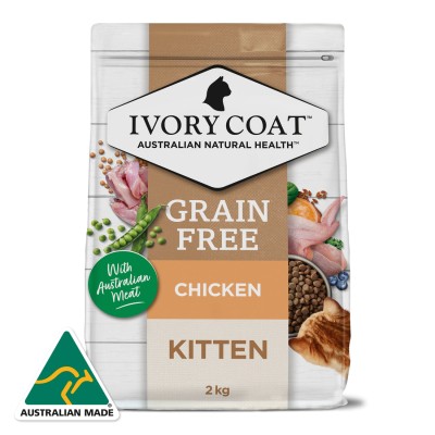 Ivory Coat Dry Cat Food Kitten Grain Free Chicken 2kg