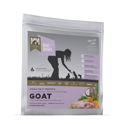 Meals For Meows Dry Cat Food Grain Free Gluten Free Single Protein Kitten Goat 2.5kg