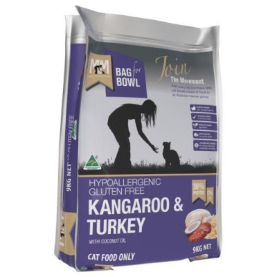 Meals For Meows Dry Cat Food Gluten Free Kangaroo Turkey 9kg