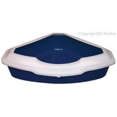 Pet One Cat Litter Tray Corner with Lid