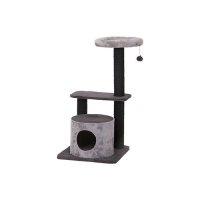 Cat Scratching Post Design 23 Black Grey 98cm