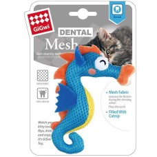 Gigwi Cat Toy Dental Mesh Seahorse with Catnip