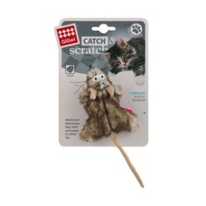 Gigwi Cat Toy Catch Scratch Mouse with Catnip
