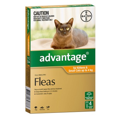 Advantage Cat 0-4kg 4pk