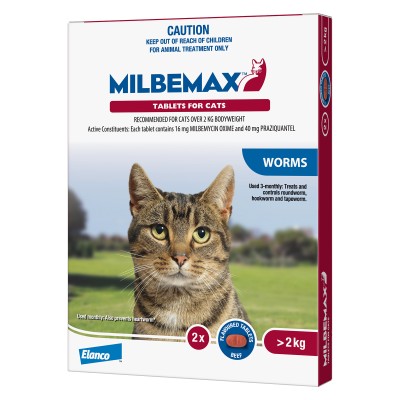 Milbemax Cat Large 2kg+ 2pk