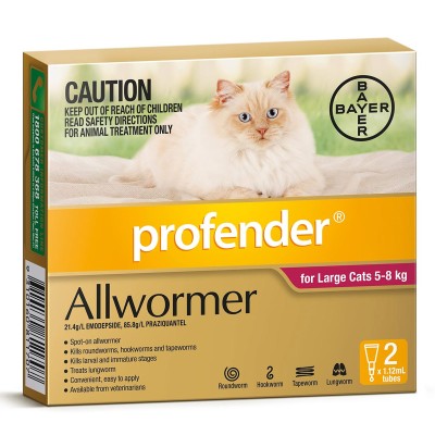 Profender for Cats 5-8kg Red 2pk