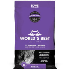 World's Best Cat Litter Clumping Multi Cat Lavender Scented Purple 6.35kg
