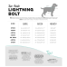 Huskimo Dog Coat Lightning Bolt Olive 60cm