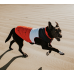 Huskimo Dog Coat Mt Buller Navy Red 46cm