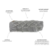Huskimo Dog Jumper Diamond Cable Knit Grey 40cm