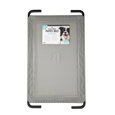 It's Bed Time Patio Dog Bed Flea Free Grey Large