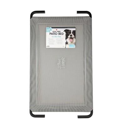 It's Bed Time Patio Dog Bed Flea Free Grey XL