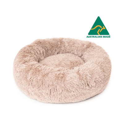 Superior Pet Goods Curl Up Cloud Calming Dog Bed Pumice Large