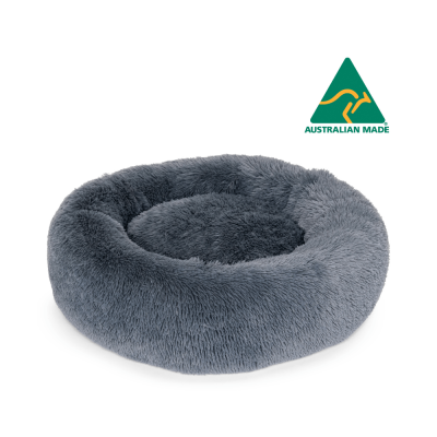 Superior Pet Goods Curl Up Cloud Calming Dog Bed Tranquil Grey Small