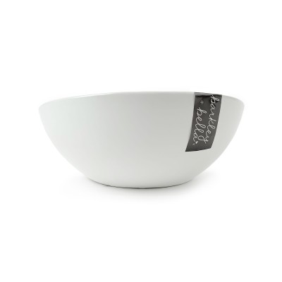 Barkley & Bella Dog Bowl Ceramic Ergonomic White 600ml