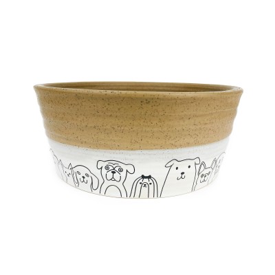 Barkley & Bella Dog Bowl Ceramic Pooch