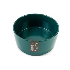 Barkley & Bella Dog Bowl Ceramic Zen Green Large