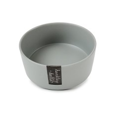 Barkley & Bella Dog Bowl Ceramic Zen Grey Small