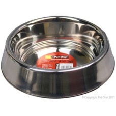 Pet One Stainless Steel Bowl Anti Ant Anti Tip 1.8L