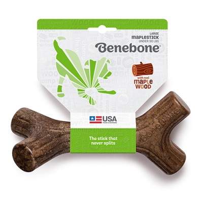 Benebone Durable Dog Chew Toy Maple Stick Large