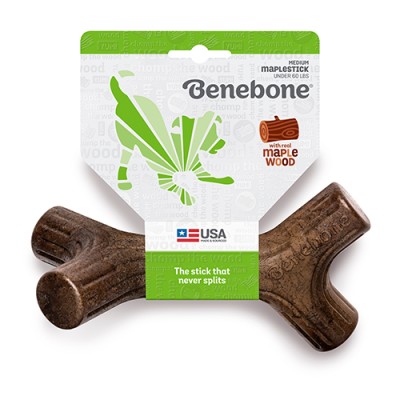 Benebone Durable Dog Chew Toy Maple Stick Medium