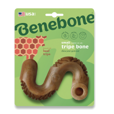 Benebone Durable Dog Chew Toy Tripe Bone Small