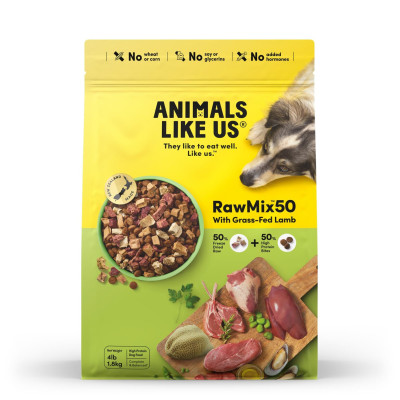 Animals Like Us Raw Mix 50 Freeze Dried Dog Food Grass Fed Lamb 1.8kg